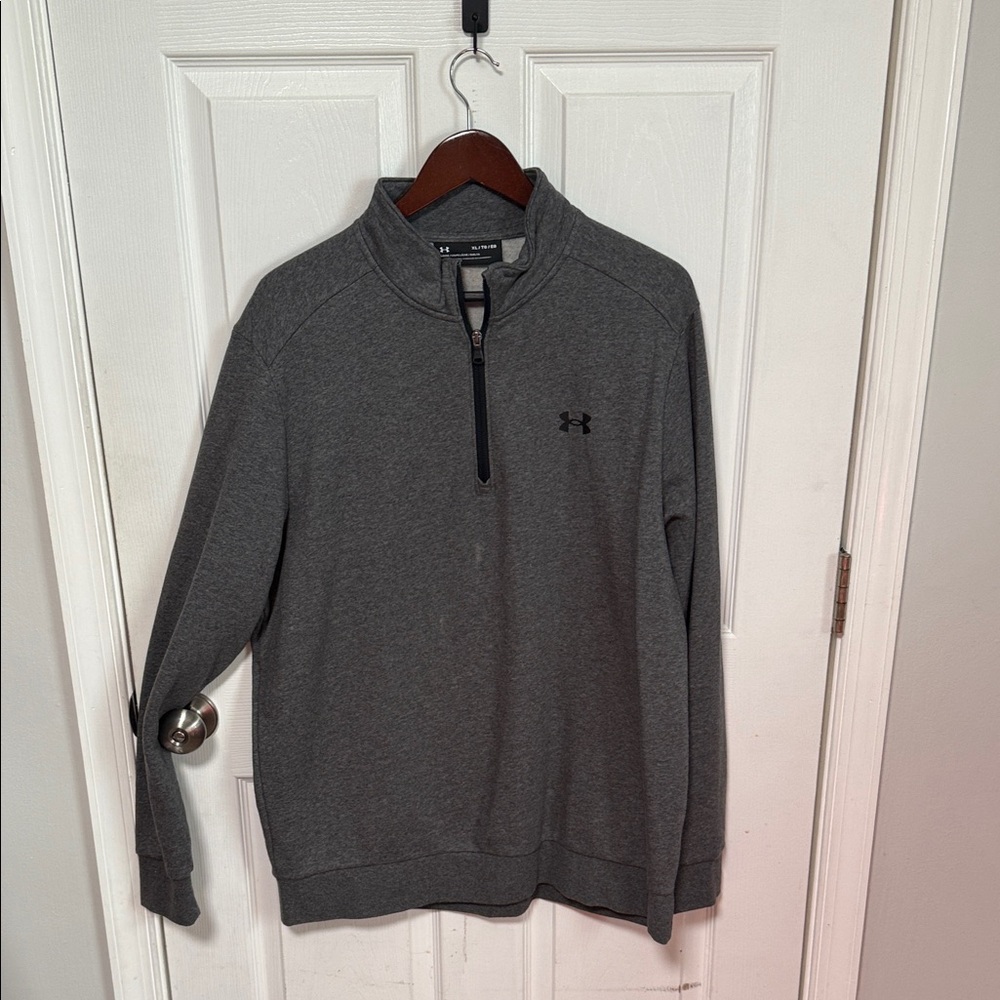 Men’s Under Armour Charcoal Quarter-Zip Sweater